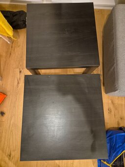 2x Ikea LACK Odkládací stolek, černohnědá, 55x55 cm - 3