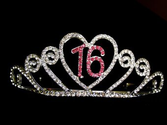 Korunka - tiara - nová - 16. narozeniny - 3