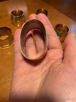 Mosazné kroužky na ubrousky - 3