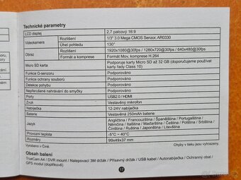 Autokamera TrueCam A4 Fuul HD CAR DVR - 3