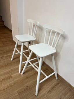 Dětská židle, bílá - 3