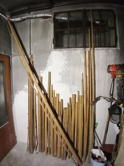 Bambus tyče mix, 1-3m, průměr 3-8cm - 3
