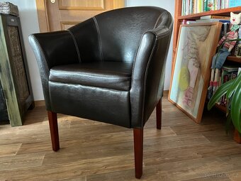 kožené křeslo TOP STAV - 3