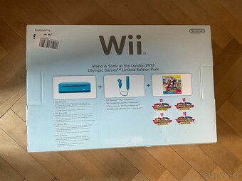 Nintendo Wii Modrá limitka Mario Sonic London Olympic 2012 - 3