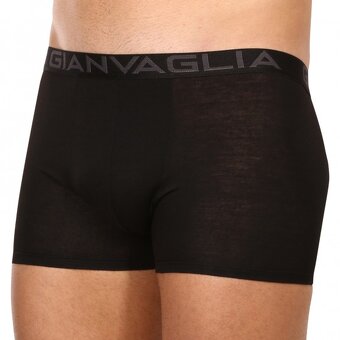 Nové 10PACK pánské boxerky Gianvaglia černé - Velikost L - 3