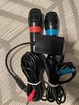 Playstation 2 - Mikrofony SingStar + hry PS2 - 3