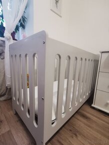Dětská postýlka Simple plus šedá - 3