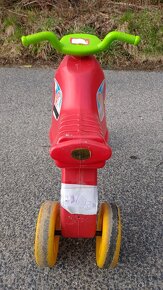 Dětské odrážedlo motorka, červená barva, plně funkční - 3