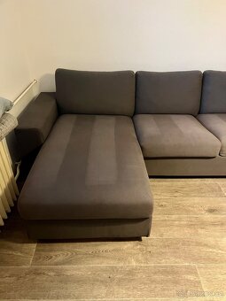 Pohovka, gauč IKEA VIMLE antracit s lenoškou - 3