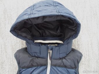 Modrá zateplená vesta vestička H&M - 146, 152 - 3