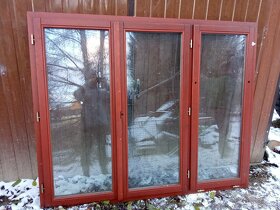 Dřevěné trojkřídlé okno s dvojsklem 147x180 - 3