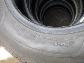 4x zimní pneu sava 215/70 r15C (8,5 mm, 2022) - 3