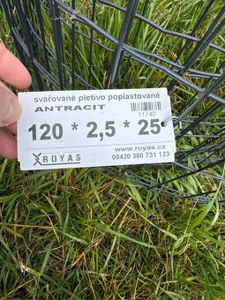 Svařované pletivo 120x2,5 Antracit - 3