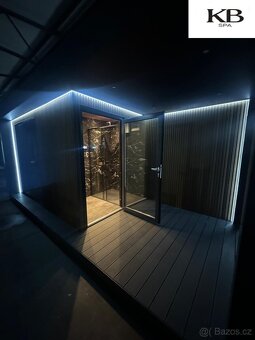 Zahradní sauna / kontejnerová sauna / venkovní sauna 6,0x2,5 - 3