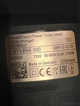 Prodám nové vrtací kladivo Bosch GBH 12 -52 DV - 3
