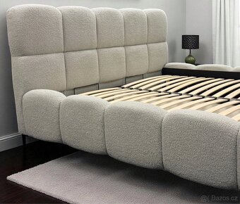 Manželská postel , uplne nový . Šedá | 180x200 , 160x200 | - 3