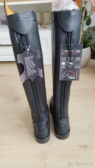 Vysoké kožené boty - 3