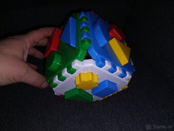 Teddies Vkládačka kostka plast 12x12 cm - 3