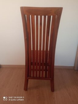 Židle masiv hnědá 2 ks - 3