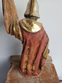 Svatý Florian socha ze dřeva 41 cm - 3