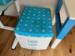Rostoucí stůl a židle+kontejner(plus nastavit pc stůl ikea) - 3