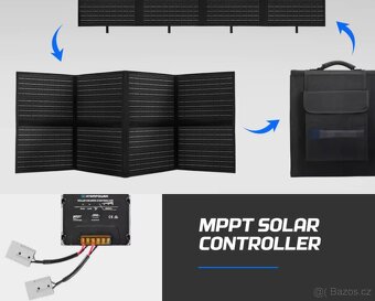 Solární panel outdoor přenosný skládací 300 W - 3