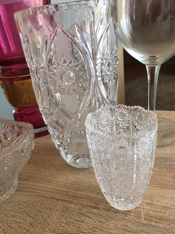 broušené sklo 50 let staré Bohemia glass - 3