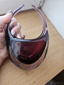 Košík z hutního skla - 3