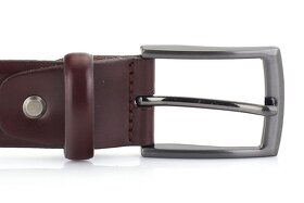 Pánský kožený opasek M3502 o šířce 3,5 cm - 3