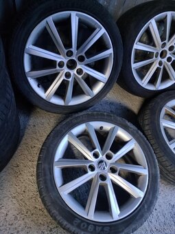 4ks alu disky orig. Škoda 5x112 R17 - 3