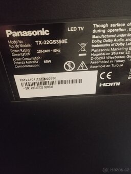 Smart TV Panasonic 81"(81cm úhlopříčka)wifi, dvb-t 2 - 3