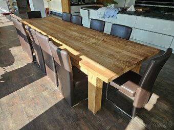 Velký masivní Teakový stůl s příběhem 375 x 118 až 14 lidí - 3