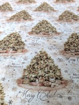 Vánoční látka, Marry Christmas, 3m vcelku. - 3