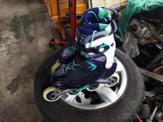 Kolečkové brusle vel.38 hezké pánské, dámské - 3
