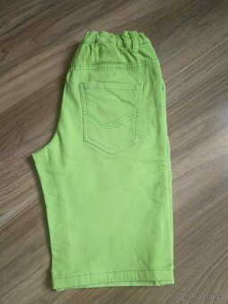 CHLAPECKÉ DŽÍNOVÉ ŠORTKY ZELENÉ vel.164 - 3