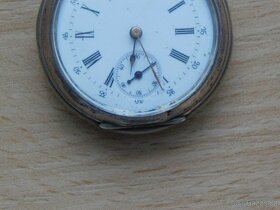 Starožitné historické stříbrné kapesní hodinky dámské - 3