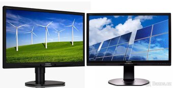 2 stejné ERGONOMICKÉ monitory 24" značky Philips - 3