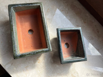 2 zelené misky na bonsai - 3