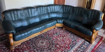 Kožená rohová sedačka, 4607 - 3