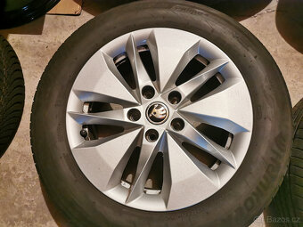 Škoda Octavia IV - orig. 16" alu disky s letnými pneu - 3