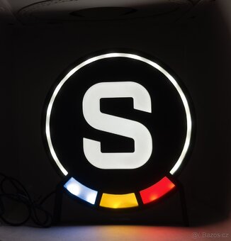 Prodám nové logo SPARTA s podsvětlením (led pásek). - 3