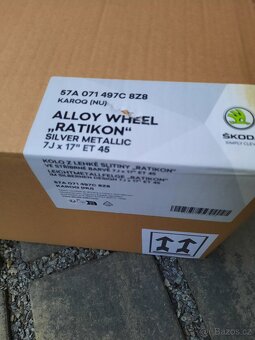 Škoda Karoq,Yeti, Seat Ateca - NOVÉ 17 orig. alu disky- 7xR - 3