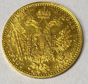 Zlatá mince, 1 Dukát 1884, František Josef I. - 3