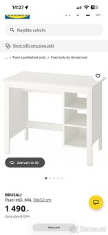 PC stůl + detska zidle Ikea - 3