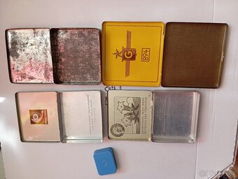 Cigaretové krabičky plechové. a jiné - 3