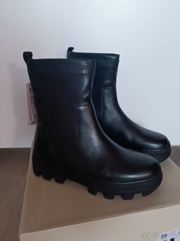Nové kožené kotníkové boty kozačky Chelsea boty Lasocki vel. - 3