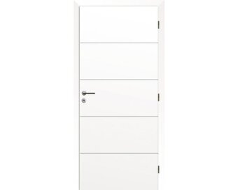 Interiérové dveře Solodoor Snow 4 plné 70P bílá + zárubeň - 3