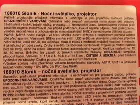 Sloník - noční světýlko, projektor - 3