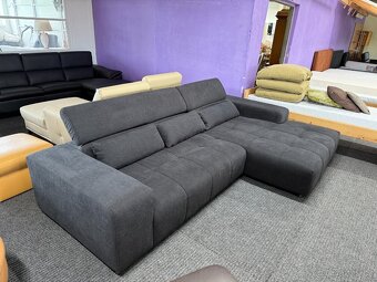 Rohová sedací souprava s polohovacími opěrkami - 3