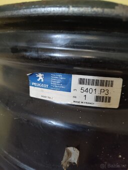 Ocelové disky 16" – 4 ks pro Peugeot - 3